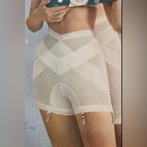 True Vintage Gossard Girdle Shorts with Garter belt Small Made in USA